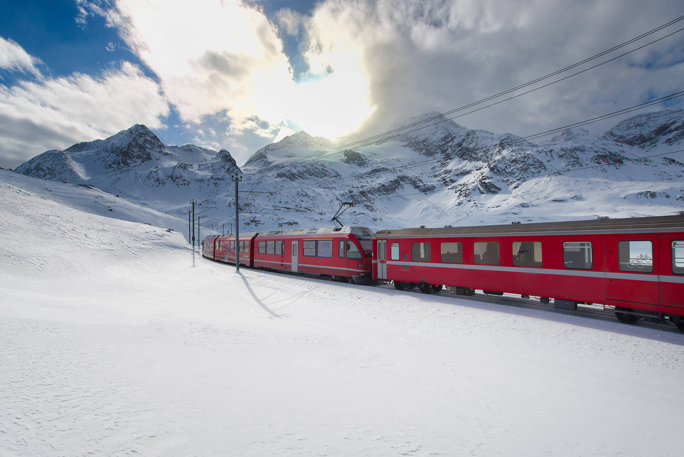 Winter met de Glacier- en Bernina Express