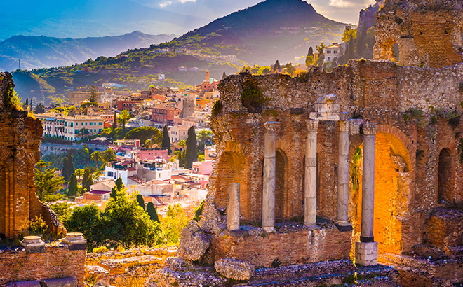 Oude Ruines op Sicilie